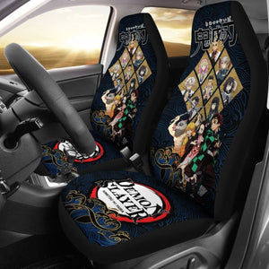 Kimetsu No Yaiba Demon Slayer Car Seat Covers Manga Mixed Anime Universal Fit 194801 - CarInspirations