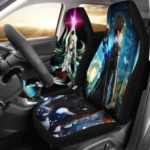 Kirito Asuna Car Seat Covers 2 Universal Fit 051012 - CarInspirations