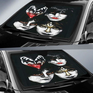 Kiss Band Auto Sun Shades 1 918b Universal Fit - CarInspirations