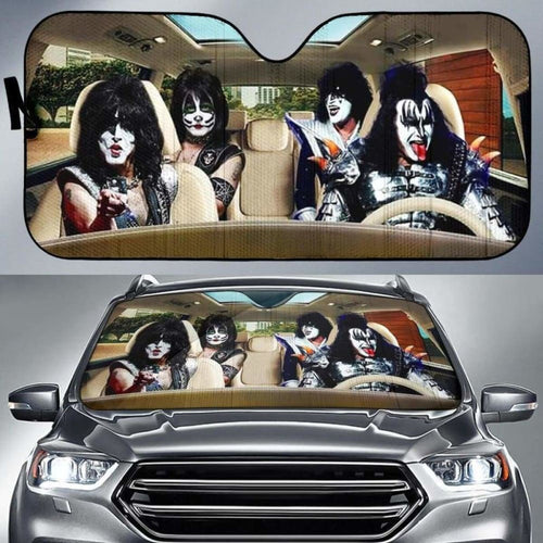 Kiss Band In The Car Auto Sun Shades 918b Universal Fit - CarInspirations