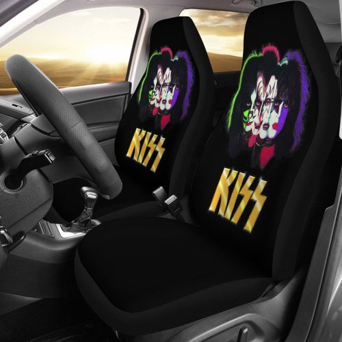 Kiss Band Rock Band Car Seat Covers Amazing Gift Ideas H050320 Universal Fit 072323 - CarInspirations