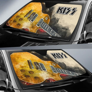 Kiss Car Auto Sun Shade Guitar Rock Band Fan Universal Fit 174503 - CarInspirations
