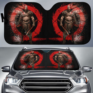 Kratos God Of War Video Game Auto Sun Shade Nh07 Universal Fit 111204 - CarInspirations