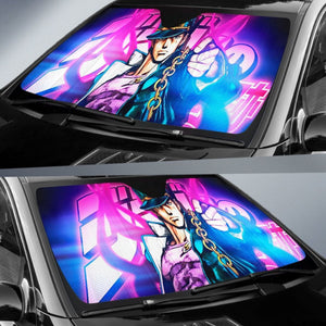Kujo Jotaro Art Car Sun Shades JoJo’s Bizarre Adventure Universal Fit 210212 - CarInspirations