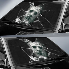 Load image into Gallery viewer, Leatherface Car Auto Sun Shade Horror Broken Glass Windshield Universal Fit 174503 - CarInspirations