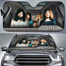 Load image into Gallery viewer, Led Zeppelin Car Sun Shade Rock Band Sun Visor Fan Universal Fit 174503 - CarInspirations