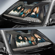 Load image into Gallery viewer, Led Zeppelin Car Sun Shade Rock Band Sun Visor Fan Universal Fit 174503 - CarInspirations