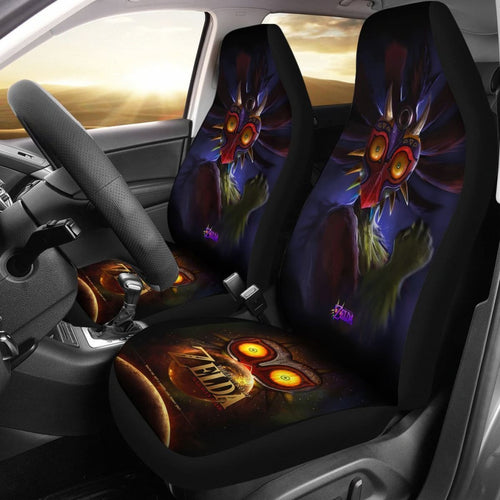 Legend Of Zelda MajoraS 3D Black Car Seat Covers Lt02 Universal Fit 225721 - CarInspirations