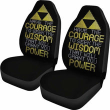 Load image into Gallery viewer, Legend Of Zelda Quote Car Seat Covers Universal Fit 051012 - CarInspirations