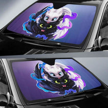 Load image into Gallery viewer, Light Fury Night Fury Car Auto Sun Shades Universal Fit 051312 - CarInspirations
