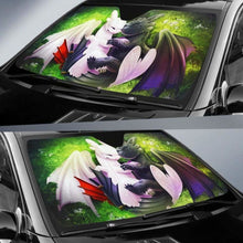 Load image into Gallery viewer, Light Fury Night Fury Love Car Auto Sun Shades Universal Fit 051312 - CarInspirations