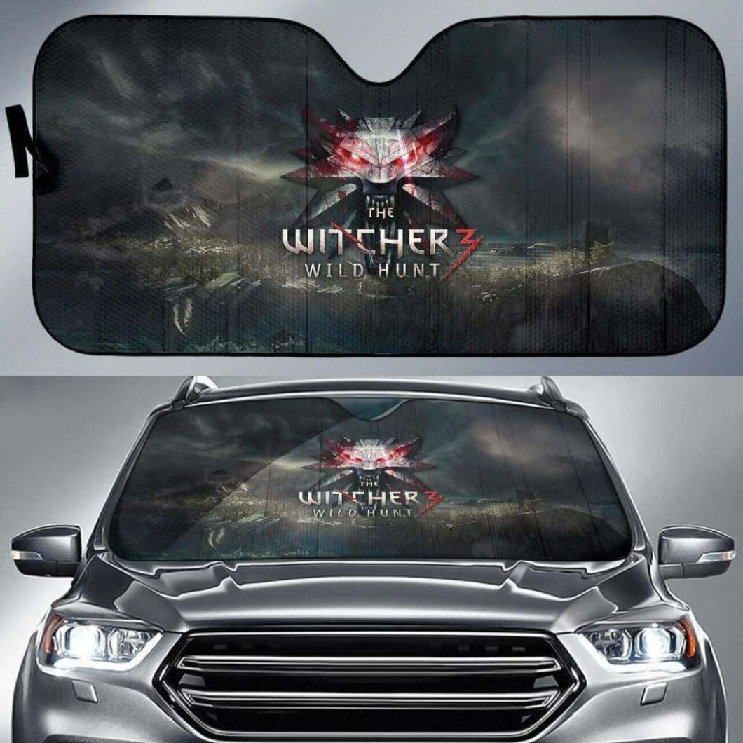 Logo The Witcher 3: Wild Hunt Car Sun Shades Game Fan Gift Universal Fit 051012 - CarInspirations