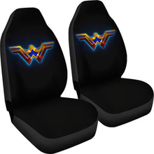 Load image into Gallery viewer, Logo Wonder Woman Car Seat Covers Movie Fan Gift H040120 Universal Fit 225311 - CarInspirations