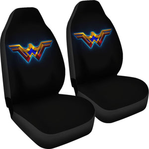 Logo Wonder Woman Car Seat Covers Movie Fan Gift H040120 Universal Fit 225311 - CarInspirations