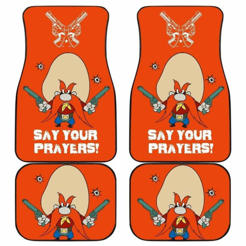 Looney Tunes Car Floor Mats World Of Mayhem Yosemite Guns Logo Universal Fit 051012 - CarInspirations