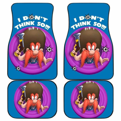 Looney Tunes Car Floor Mats World Of Mayhem Yosemite I DonT Think So Bullet Sign Universal Fit 051012 - CarInspirations