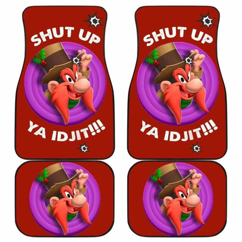 Looney Tunes Car Floor Mats World Of Mayhem Yosemite Shut Up Now Bullet Sign Universal Fit 051012 - CarInspirations