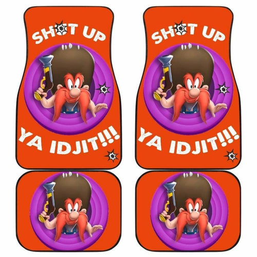 Looney Tunes Car Floor Mats World Of Mayhem Yosemite Shut Up Now Bullet Sign Universal Fit 051012 - CarInspirations