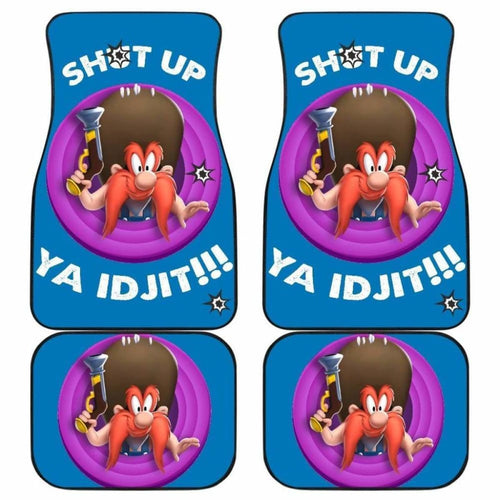 Looney Tunes Car Floor Mats World Of Mayhem Yosemite Shut Up Now Bullet Sign Universal Fit 051012 - CarInspirations