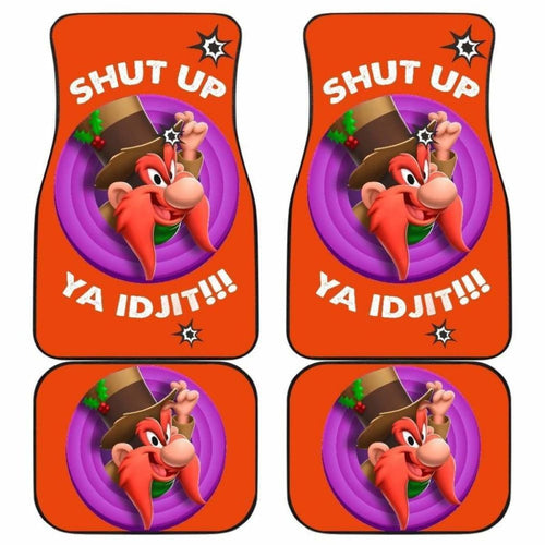 Looney Tunes Car Floor Mats World Of Mayhem Yosemite Shut Up Now Bullet Sign Universal Fit 051012 - CarInspirations