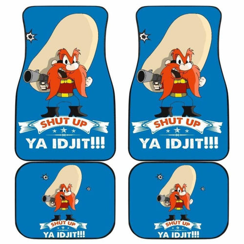 Looney Tunes Car Floor Mats World Of Mayhem Yosemite Shut Up Ya Idjit Universal Fit 051012 - CarInspirations