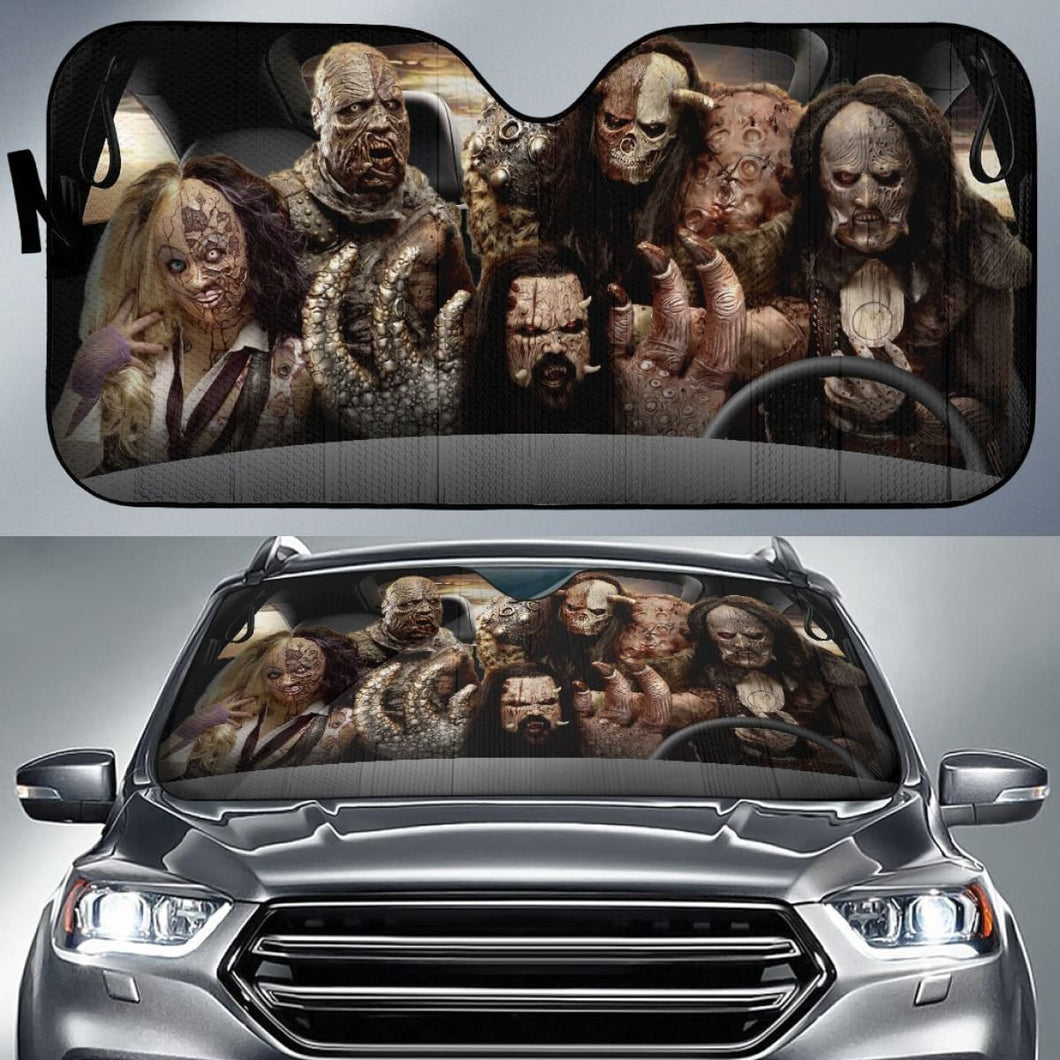 Lordi Rock Band Car Auto Sun Shade Music Fan Gift Universal Fit 174503 - CarInspirations