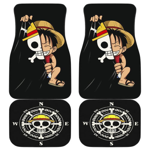 Luffy Cute One Piece Car Floor Mats Anime Fan Gift H040220 Universal Fit 225311 - CarInspirations