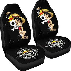 Luffy Cute One Piece Car Seat Covers Anime Fan Gift H040120 Universal Fit 225311 - CarInspirations