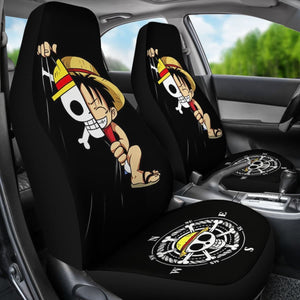 Luffy Cute One Piece Car Seat Covers Anime Fan Gift H040120 Universal Fit 225311 - CarInspirations