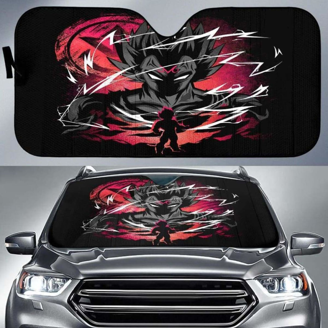 Majin Vegeta Car Auto Sun Shades Universal Fit 051312 - CarInspirations