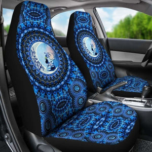 Mandala Love Snoopy Blue Pattern Car Seat Covers (Set Of 2) Universal Fit 051012 - CarInspirations