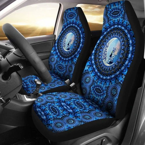 Mandala Love Snoopy Blue Pattern Car Seat Covers (Set Of 2) Universal Fit 051012 - CarInspirations