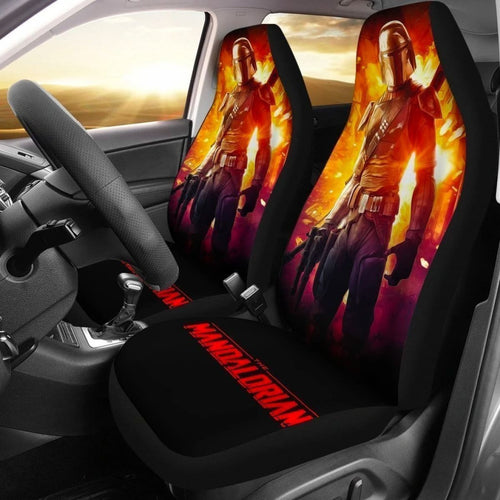 Mandalorian Car Seat Covers For Star Wars Fan Gift Idea Universal Fit 194801 - CarInspirations