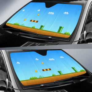 Mario Background Car Auto Sun Shades Universal Fit 051312 - CarInspirations