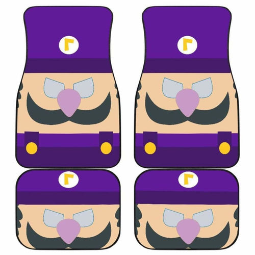 Mario Car Floor Mats 4 Universal Fit - CarInspirations