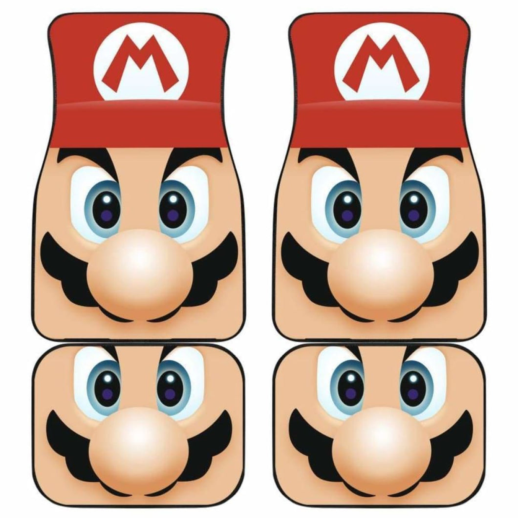 Mario Car Floor Mats Universal Fit - CarInspirations