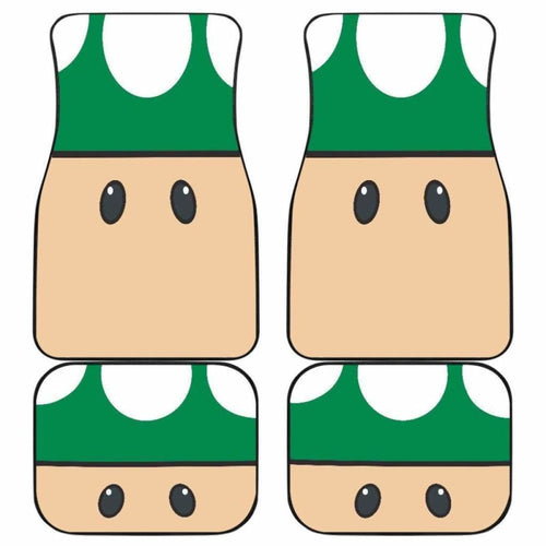 Mario Mushroom Car Floor Mats Universal Fit - CarInspirations