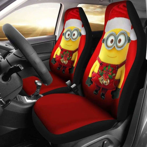 Marry Christmas Minions Car Seat Covers Universal Fit 051012 - CarInspirations