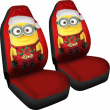 Load image into Gallery viewer, Marry Christmas Minions Car Seat Covers Universal Fit 051012 - CarInspirations