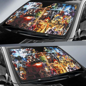 Marvel Dc Art Car Sun Shades Movie Fan Gift Universal Fit 051012 - CarInspirations