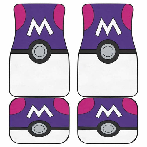 Master Ball Pokemon Car Mats Universal Fit - CarInspirations