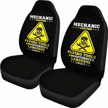 Load image into Gallery viewer, Mechanic Caution Flying Tools Car Seat Covers 918 Universal Fit - CarInspirations