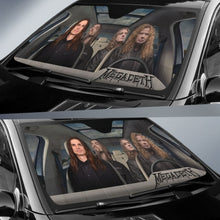 Load image into Gallery viewer, Megadeth Car Sun Shade Rock Band Sun Visor Fan Gift Universal Fit 174503 - CarInspirations