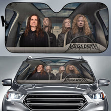 Load image into Gallery viewer, Megadeth Car Sun Shade Rock Band Sun Visor Fan Gift Universal Fit 174503 - CarInspirations