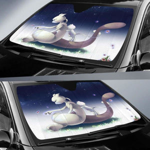 Mew And Mew Two Cute Pokemon Car Sun Shades 918b Universal Fit - CarInspirations