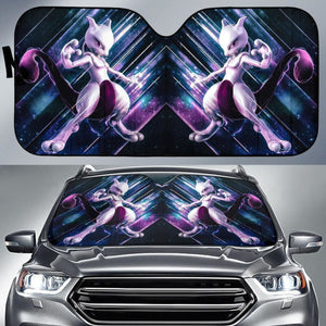 Mewtwo Pokemon Auto Sun Shade Nh07 Universal Fit 111204 - CarInspirations
