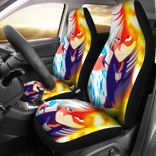 Mha Shoto Todoroki Car Seat Covers My Hero Academia Car Decor Universal Fit 194801 - CarInspirations
