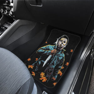 Michael Myers Art Halloween Car Floor Mats Movie Fan Gift Universal Fit 103530 - CarInspirations