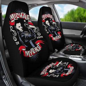 Michael Myers Art Halloween Car Seat Covers Movie Fan Gift Universal Fit 103530 - CarInspirations
