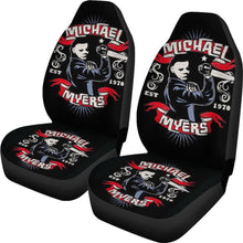 Load image into Gallery viewer, Michael Myers Art Halloween Car Seat Covers Movie Fan Gift Universal Fit 103530 - CarInspirations